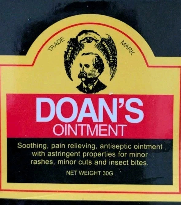 2 X Doan's Ointment Soothing Pain Relieve With Astringent Properties. 30g Pots