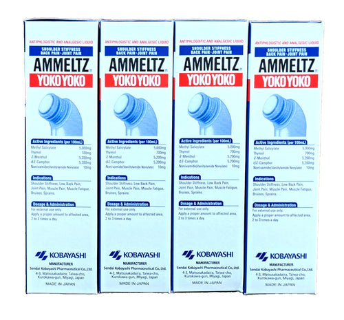 4 x 82ml Ammeltz Yoko Yoko Pain Relief Liquid Shoulder Stiffness, Back Pain