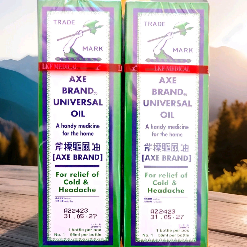 2 Axe Brand Universal Oil, Pain Quick Fast Relief Cold and Headache 56ml UK SELL